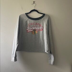 12. Chicago Blackhawks Grey Crewneck Sweatshirt